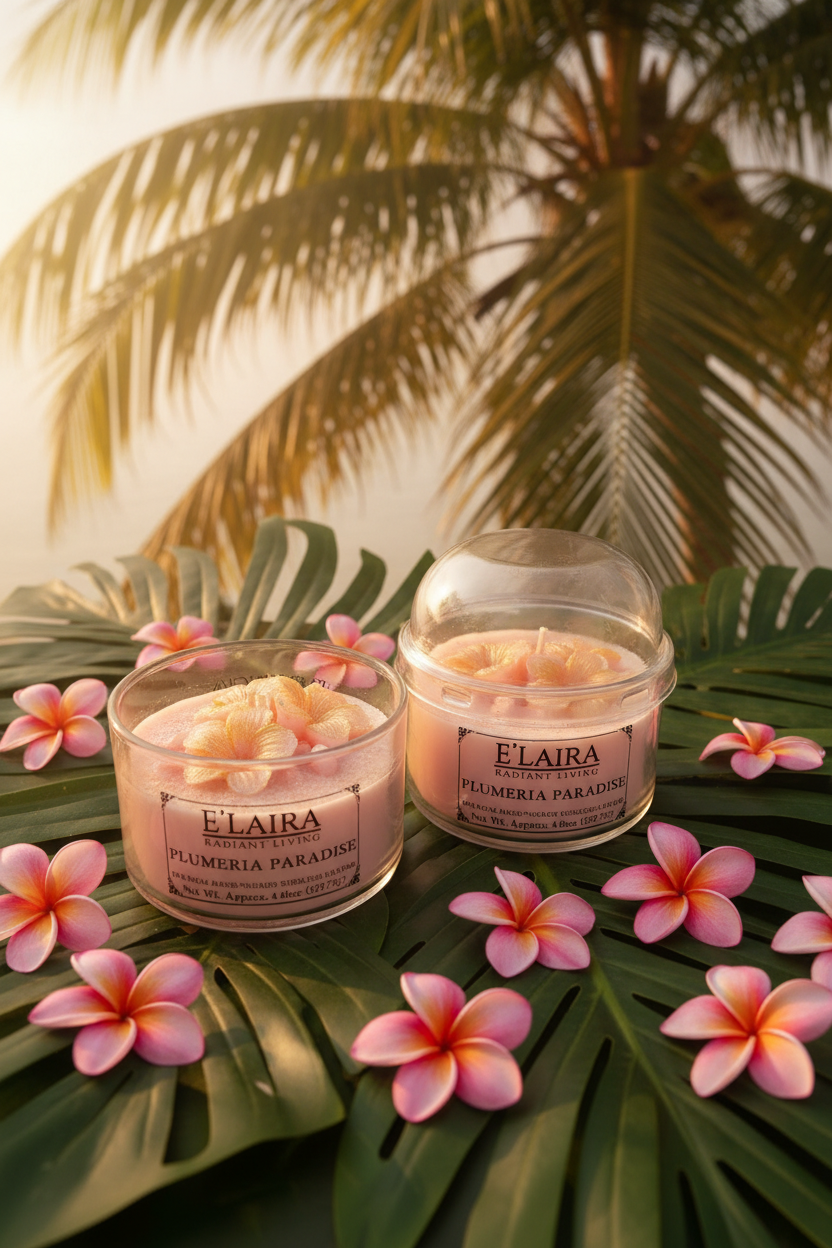 Plumeria Paradise Wickless/Flameless Candle