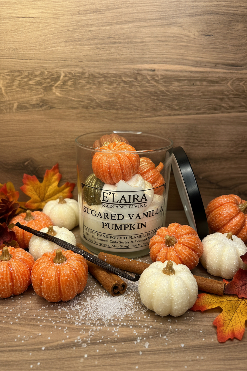 Sugared Vanilla Pumpkin Wickless/Flameless 7.5oz