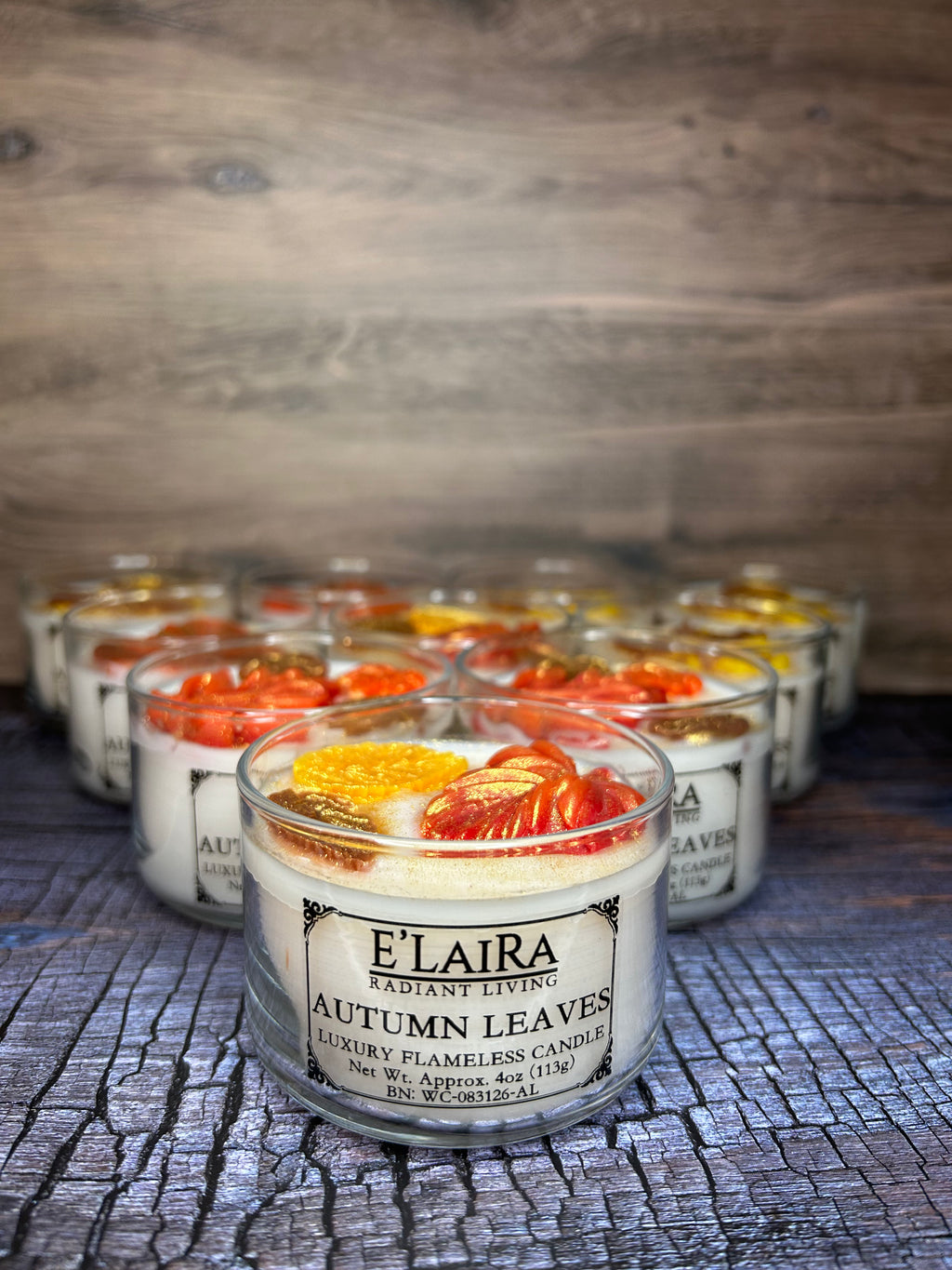 Autumn Leaves 4oz Flameless/Wickless Collection (seasonal)